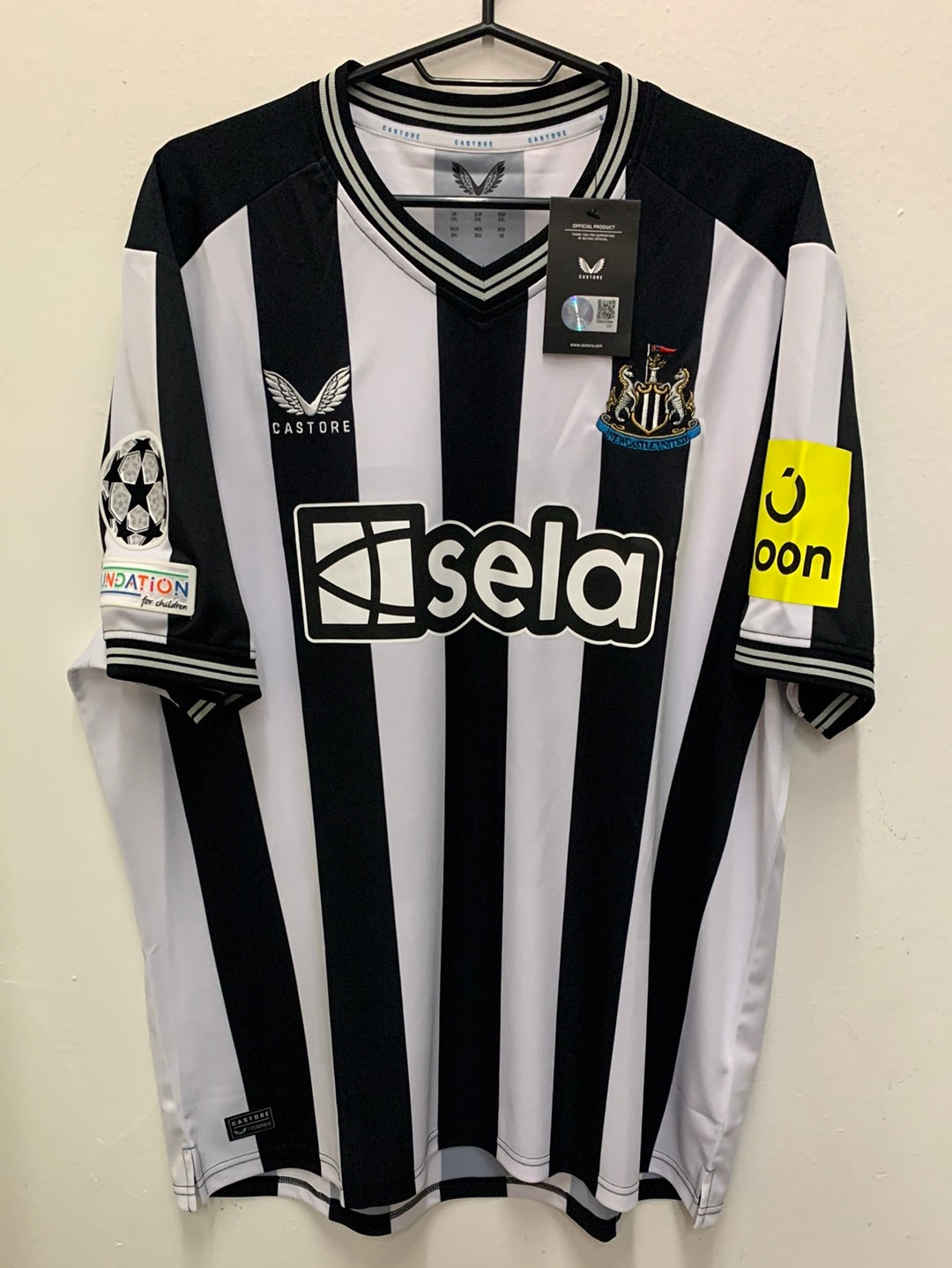 Newcastle United Home 23/24 Isak 14 CL Print and patches