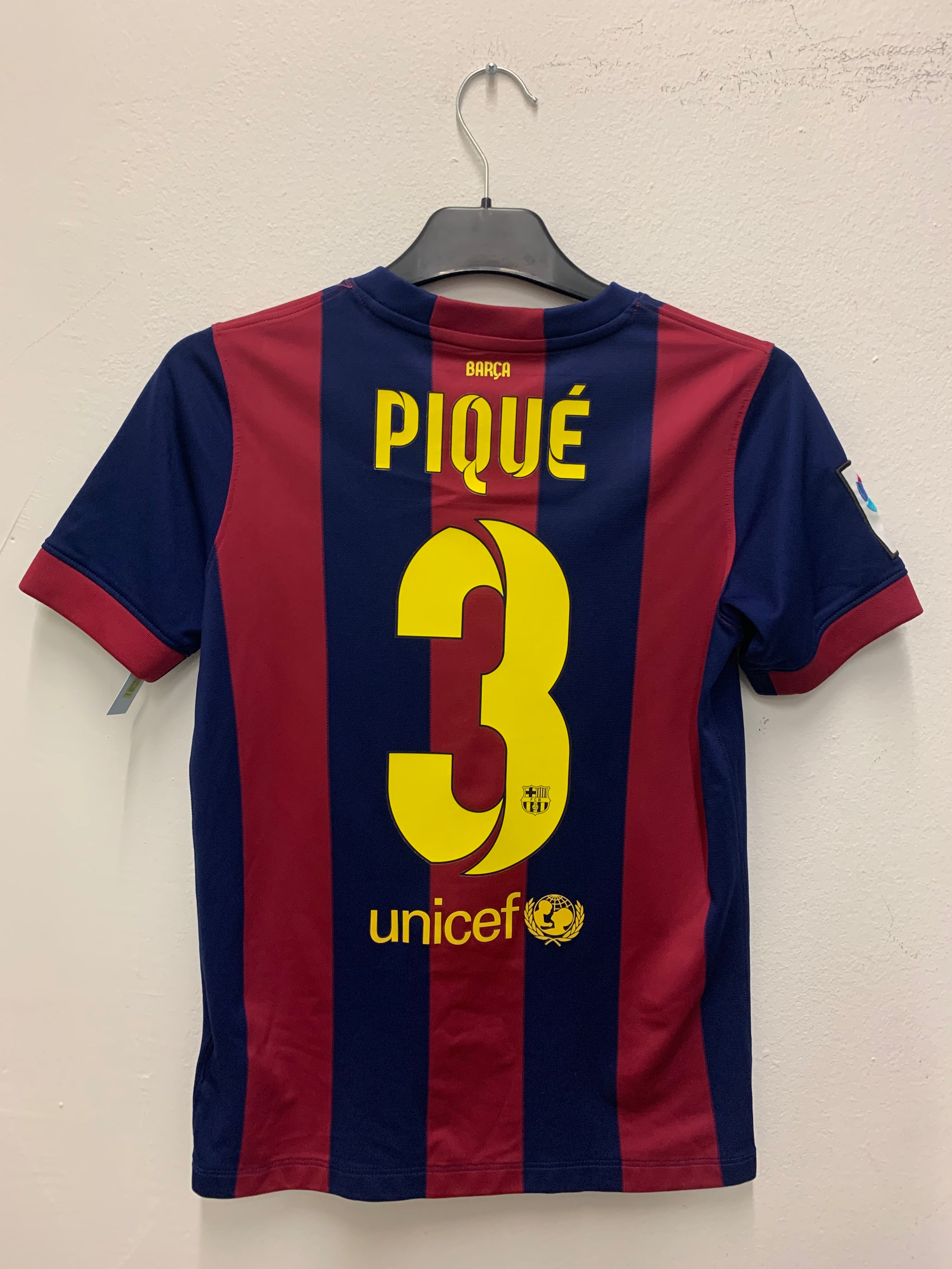 Barcelona Home 15/16 Pique 3 Kids