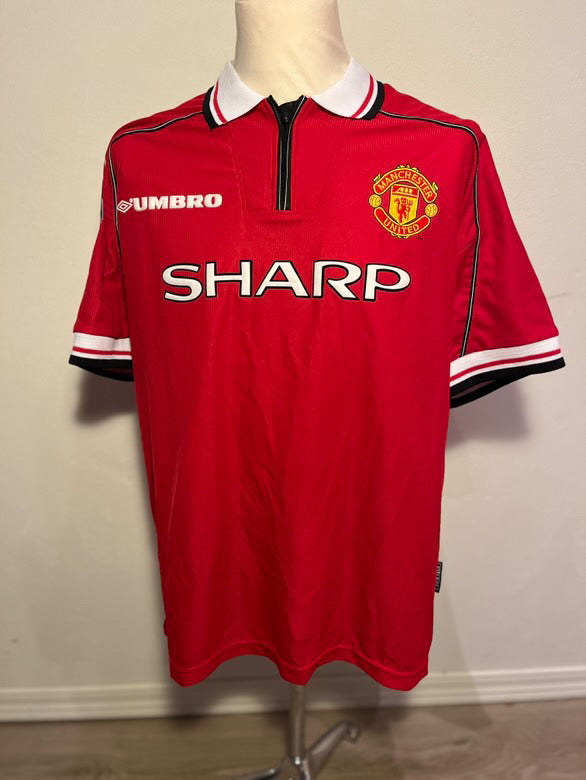 Manchester United Home 98/00 Cole 9 signed with COA