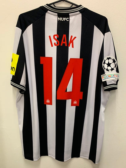 Newcastle United Home 23/24 Isak 14 CL Print and patches