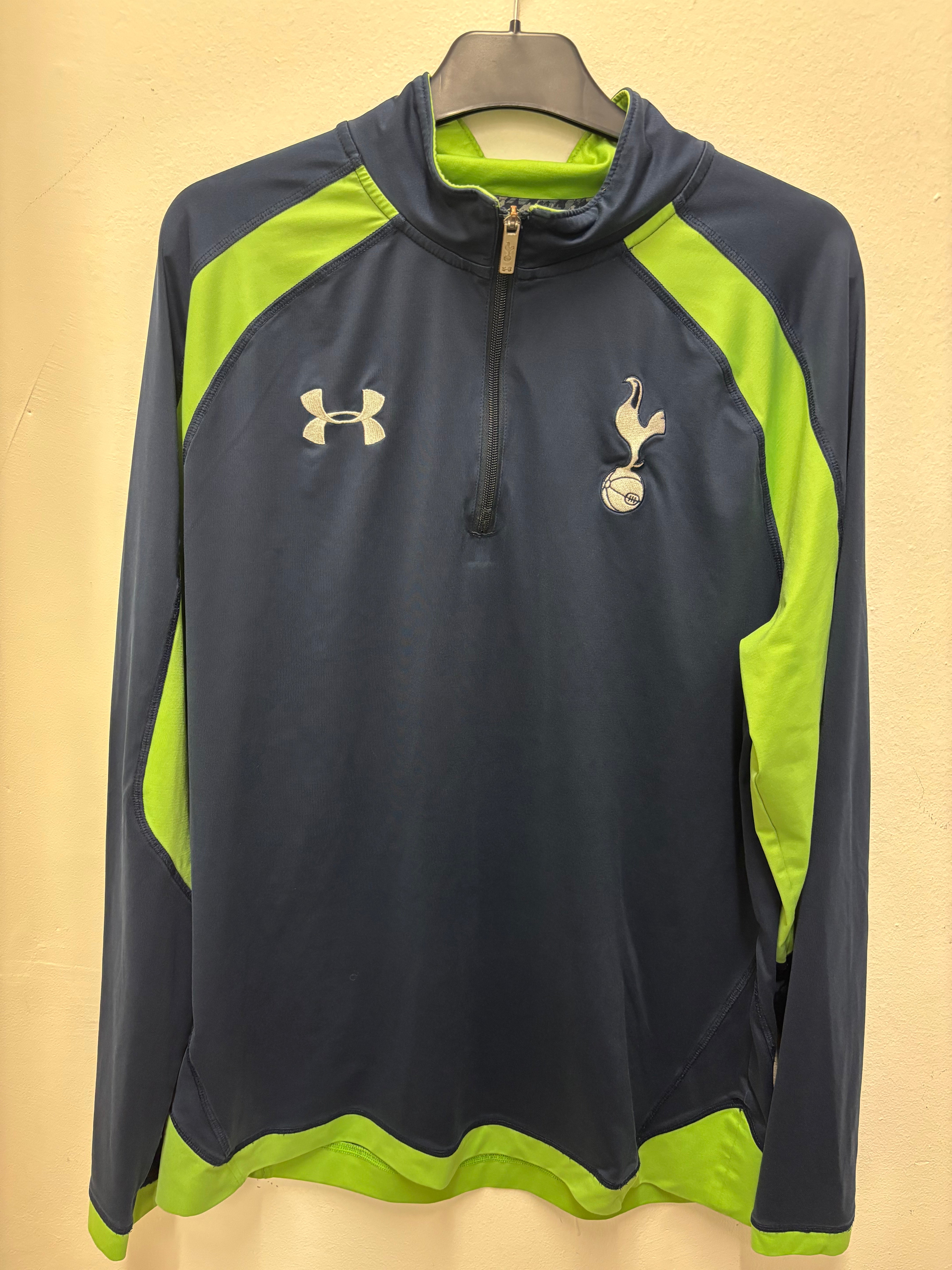 Tottenham Hotspur Gray and Green Training Top Under Armour