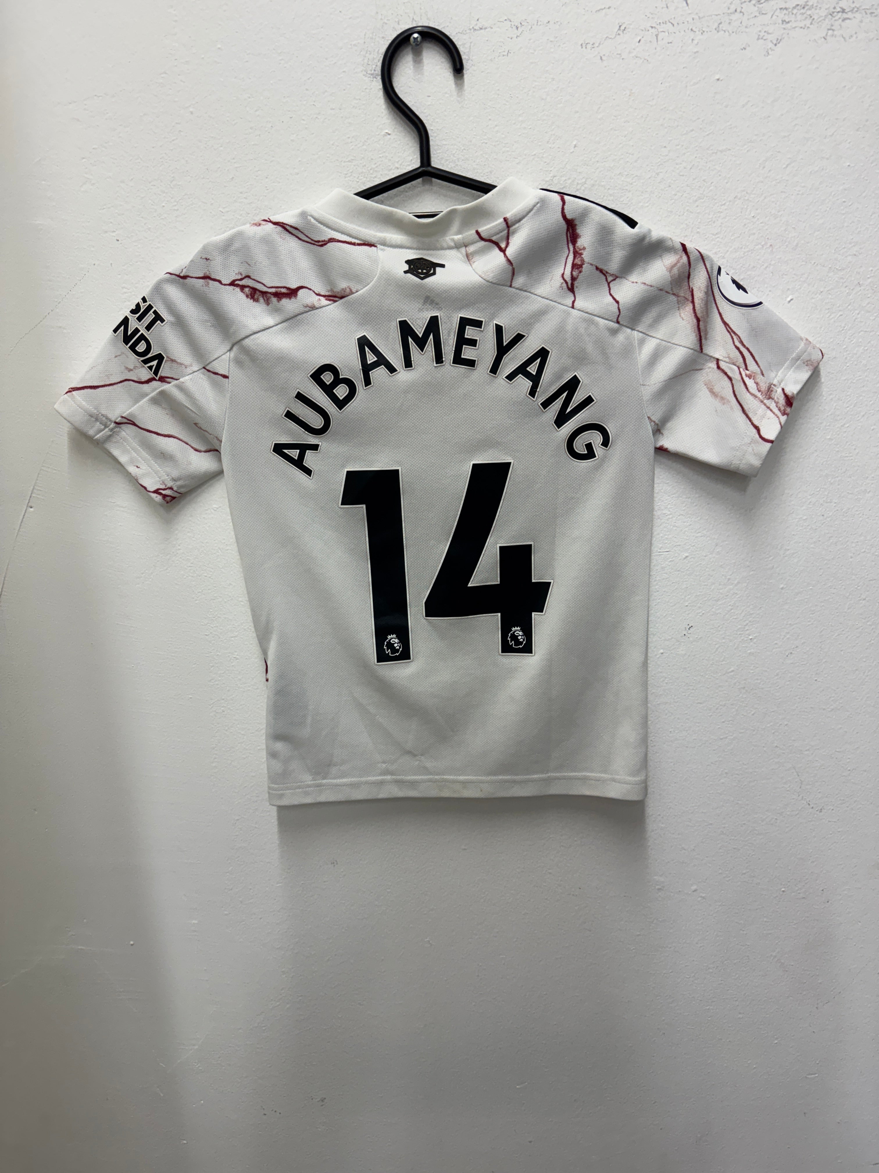 Arsenal Away 20/21 Aubameyang 14 kids